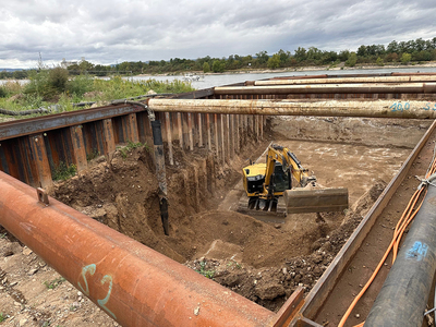 Projektmanagement Rückbau Entnahmebauwerk im Rhein in Mülheim Kärlich