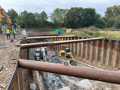 Projektmanagement Rückbau Entnahmebauwerk im Rhein in Mülheim Kärlich